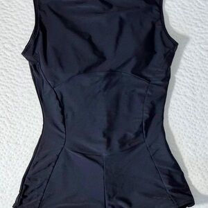 Endless Waves All-in-one Full Coverage Swimsuit. Size MED. Black.